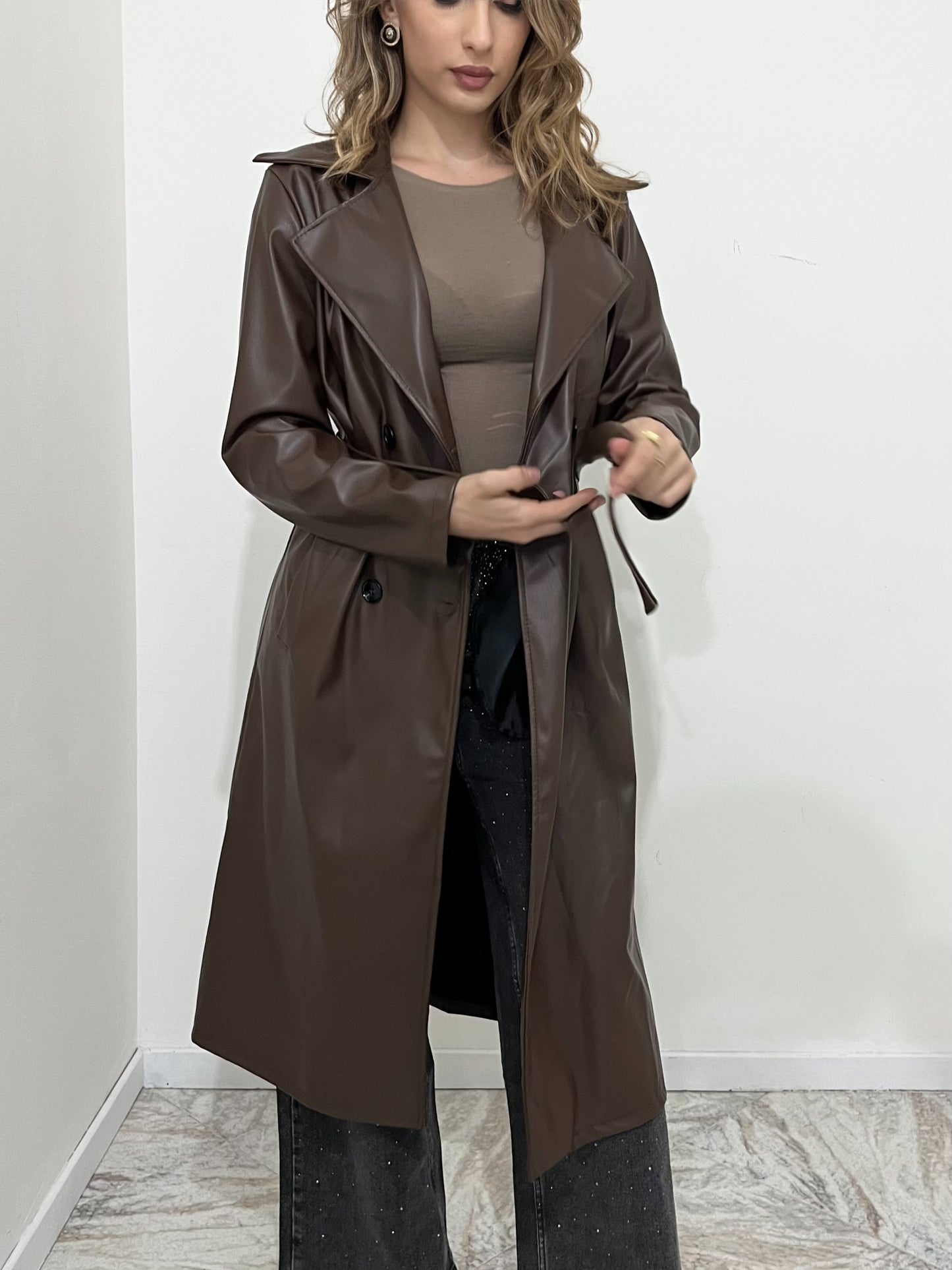 Trench Eco lungo choco