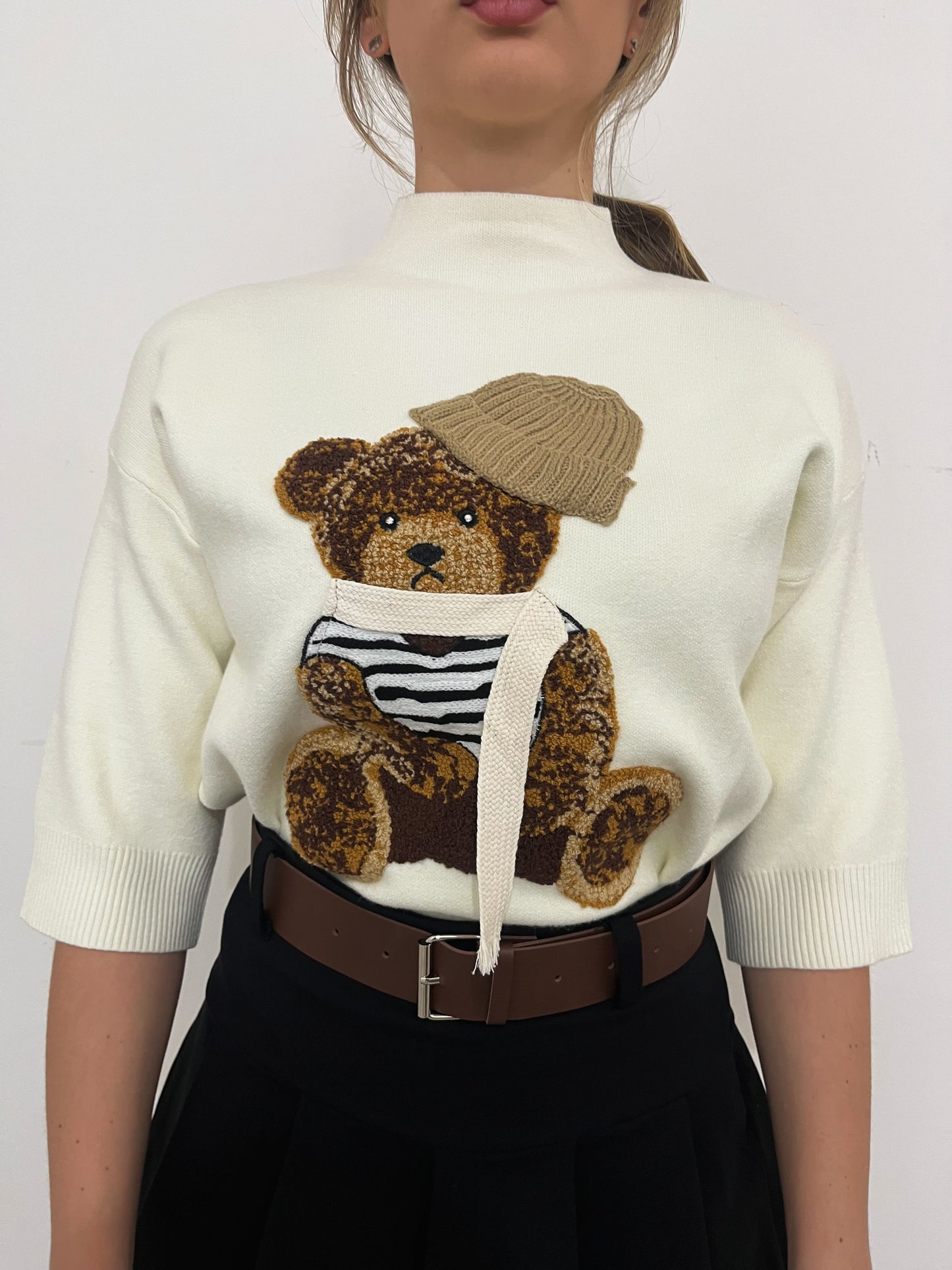 Pull My Teddy bianco