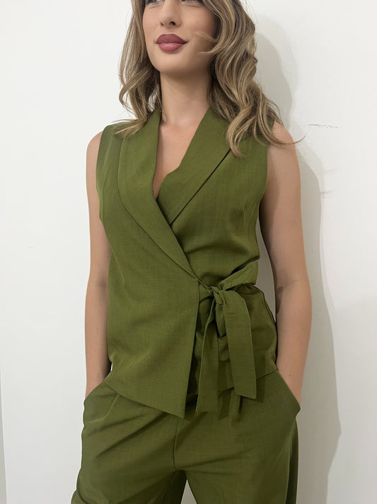 Tailleur Gilet oliva
