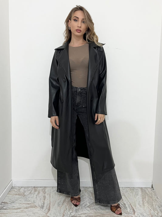 Trench Eco lungo black